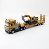 Flat And Trailer Excavator Alloy Model With Acousto Optic Design For Gift Kids