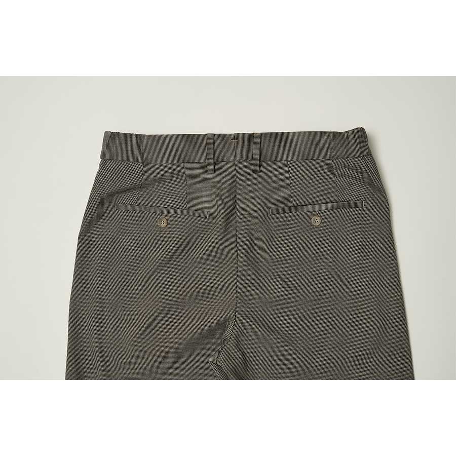 BLACKBROWN Side Adjust Houndstooth Check Pants [Charcoal]