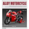 Модель мотоцикла DUCATI V4S в масштабе 1/9 из сплава со светом - Премиальная игрушечная машинка-реплика для детей, подарок для энтузиаста гонок