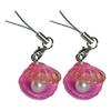 2Pcs Keychain Pendant Embedded Imitation Pearls Translucent Gradient Glitter Keyring with Lobster Clasp Bags Phone Lanyard Versatile Hanging
