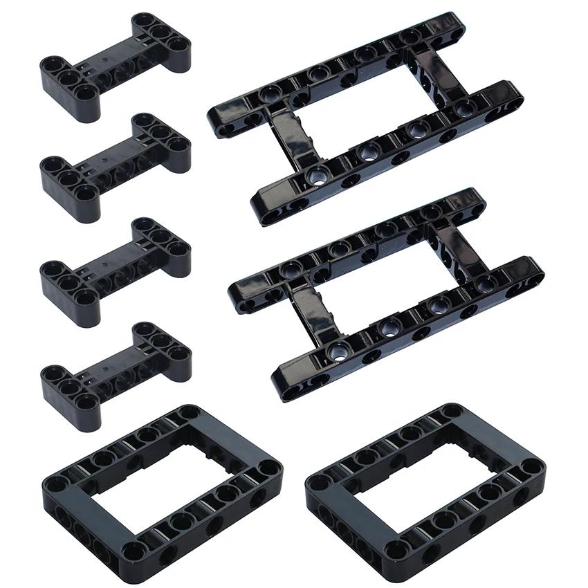 MOC Technical Parts Liftarm Modified Frame Thick 5x11 5x7 Beam 64178 64179 H-Shape Thick 3x5 14720 DIY Building Blocks Bricks