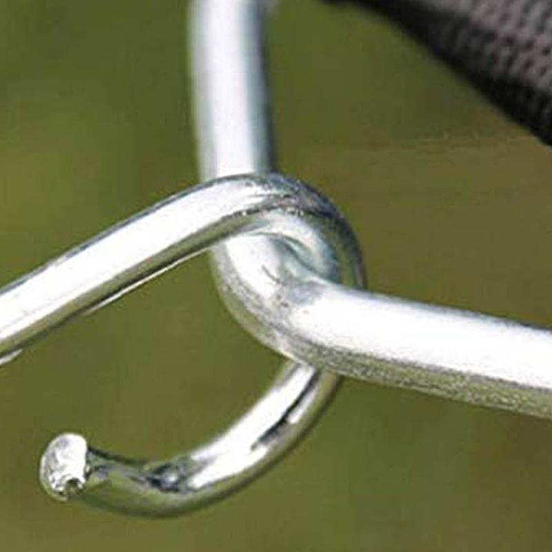 50 шт. Треугольные кольца-пряжки-соединители для батута, высокопрочные V-образные кольца-пряжки для замены и ремонта, просты в использовании