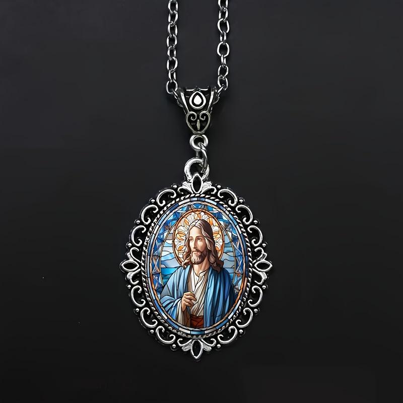 Кулон Изящный Узор Овальной Формы, Модное Ювелирное Изделие Ожерелье