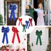 Colorful Retro English Ribbon Bowknot Pendant for Christmas Decorations
