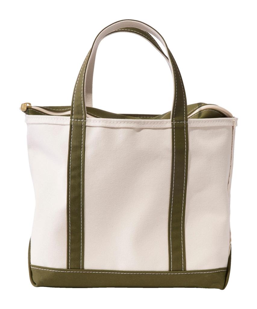 Сумка-тоут LL Bean Boat and Tote Bag, с молнией сверху, Средний размер, Обычный, Античный оливково-зеленый, 1000199490