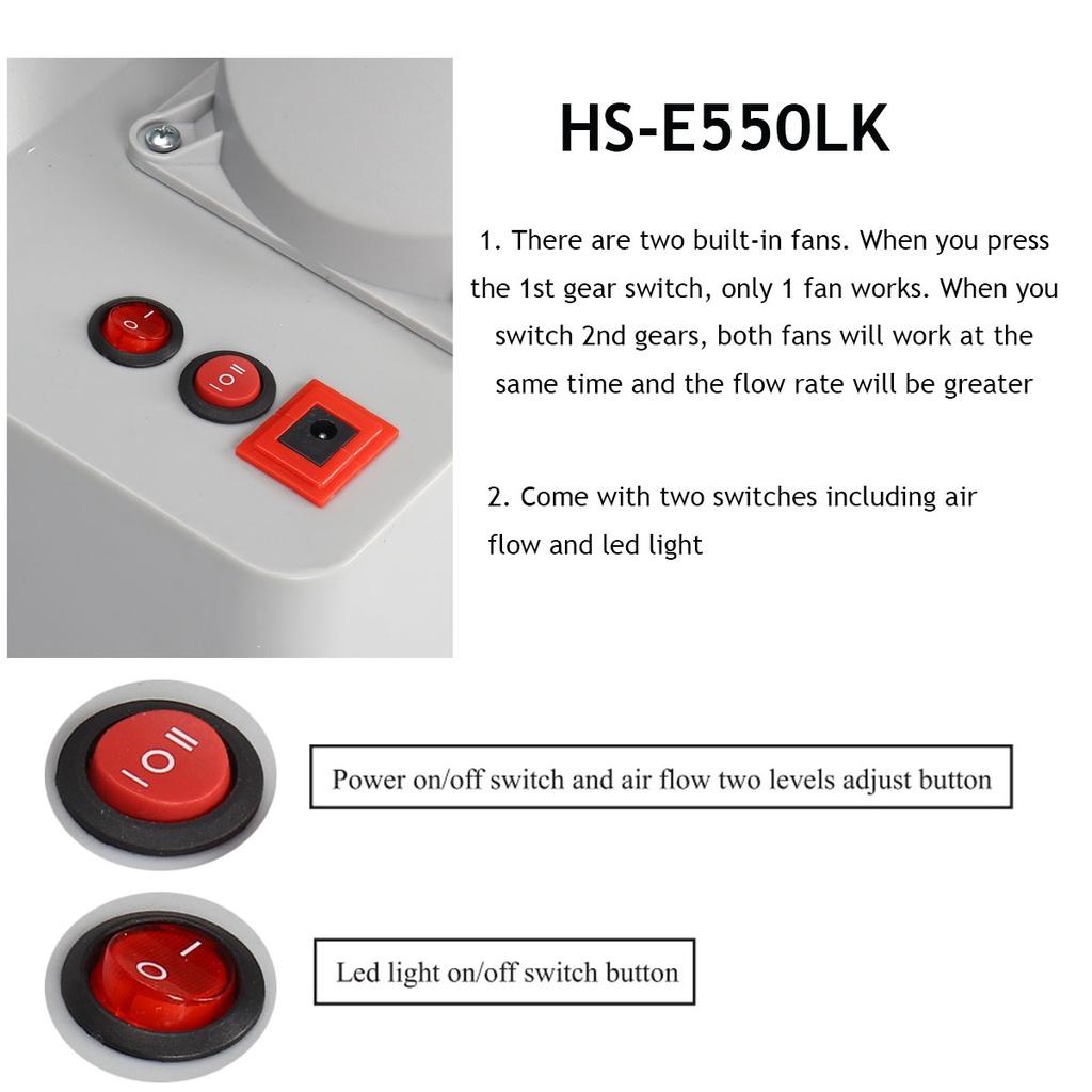 100-240 В Аэрограф, комплект для окраски распылителем, набор экстракторов для распыления, выхлопной фильтр, светодиодный светильник, регулируемый переключатель, модель, набор для рисования для рукоделия