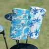 Hawaiian Style Golf Club Cover Sea Wave Tropical Pattern Barrel Driver Headcover