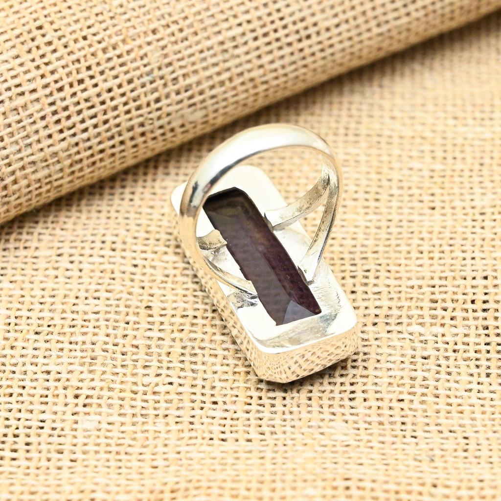 Amethyst Gemstone Handmade 925 Solid Sterling Silver Jewelry Pretty Ring For Wedding Gift