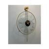 Premium Massive Glass Metal Wall Clock, Modern Decorative Metal Wall Clock