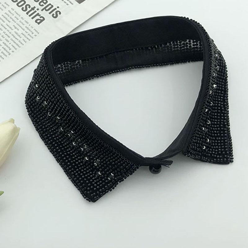 Pearl Women Shirt False Collars Crystal Removable Collar Women Necklace Fake Collar Detachable Diamond Clothing Accessories