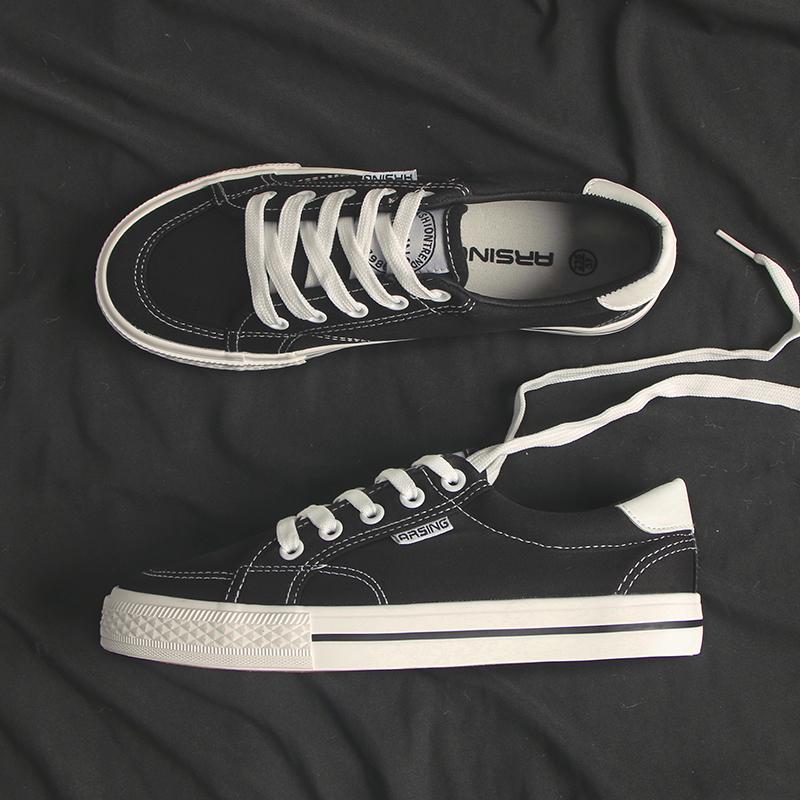 Универсальные низкие парусиновые модные мужские туфли повседневные спортивные туфли для сноубординга 2025 новые весенние модные туфли мужские черные тканевые туфли