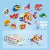 Small Particles Domestic Building Block Transparent Marine Life Toy Compatible Lego Puzzle Assembly Children'S Gift