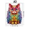 Interesting Colorful Cat - Wooden Puzzle - Challenge Your Brain - Perfect For Birthdays And Holidays - Colorfulchristmas Gifts