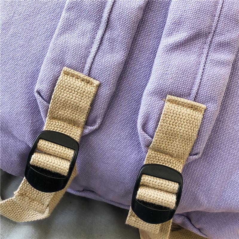 Школьный женский рюкзак из холста в стиле ретро, студенческий рюкзак