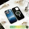 Sea Phone Case For iPhone17,16,15,14,13,12,11 Plus,Pro Magnetic with Magsafe Wireless Charging
