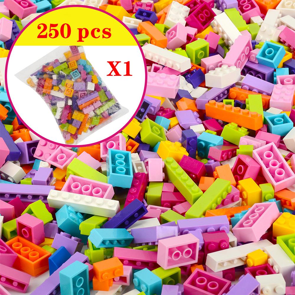 250/500/750 1000 Шт. Деталей Запасные Части DIY Классические Кирпичики Строительные Рождественский Подарок Креативные Наборы Moc Город Brinquedos