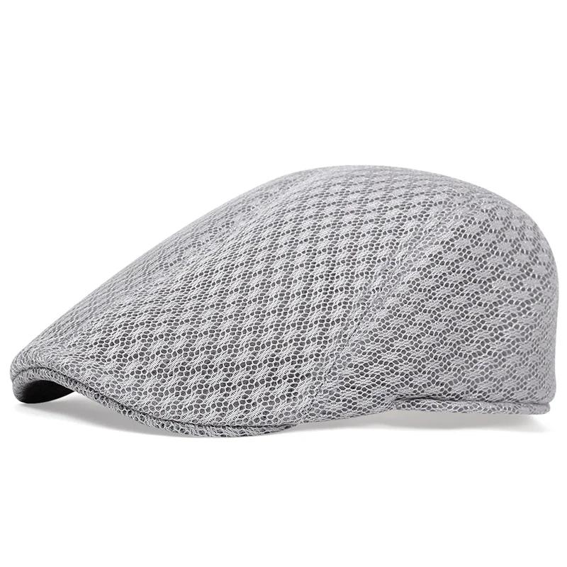 Beret Mesh Men Summer Spring Hats Air Permeable Ventilated Berets Caps For Women Touring Cap For Men Women Gender Neutral Outdoor Sport Sun Hat