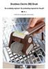Rechargeable Stainless Steel Electric BBQ Brush with Light & Food-Grade Cleaning Roller