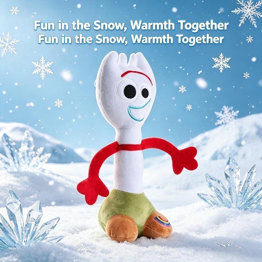 4/8/12inch Toy Story 4 Forky Plush Doll Cartoon Woody Forky Plush Toys Kawaii Anime Stuffed Doll Keychain Birthday Gift For Boys