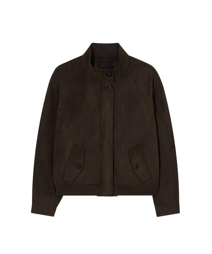 Женская замшевая куртка Harrington Covernat Коричневая