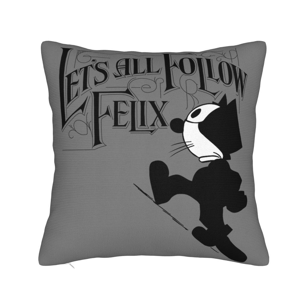 Felix The Cat Laughing Pillowcases Merchandise Soft Cushion Cover Decoration Pillow Case Cover Home Multi Size