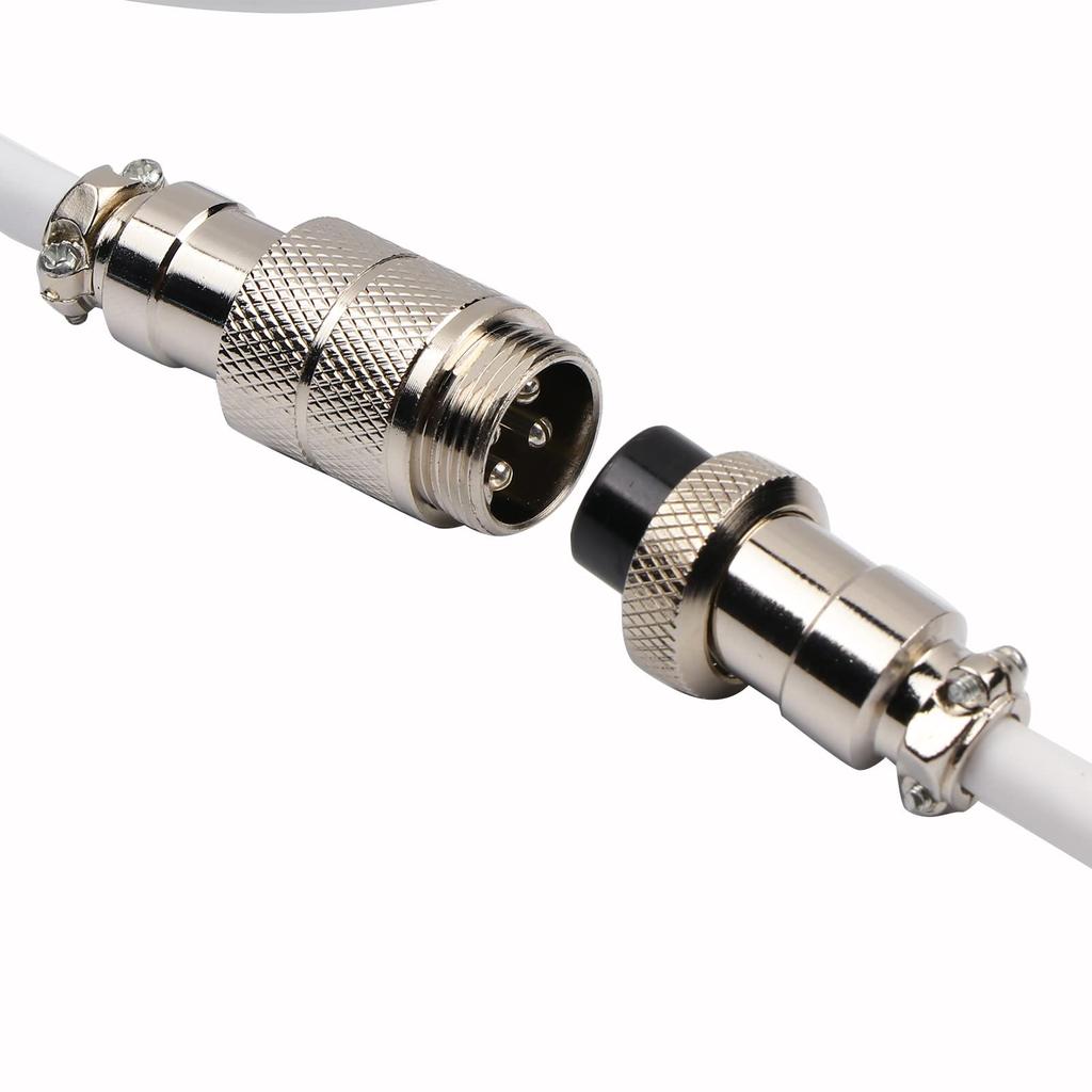 EPOMAKER Puff Спиральный USB-кабель-авиатор, Съемный кабель Type-C для механической игровой клавиатуры для WindowsMacGamers, Совместим с RT100TH68 PROTH80