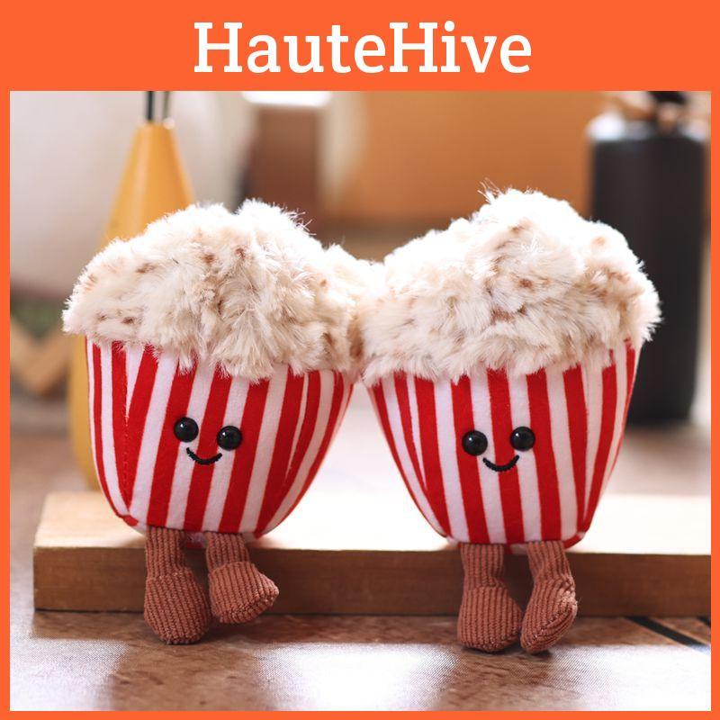 Плюшевый Милый Брелок Игрушка Попкорн Мягкая Кукла Детская Подвеска Украшение Рюкзак