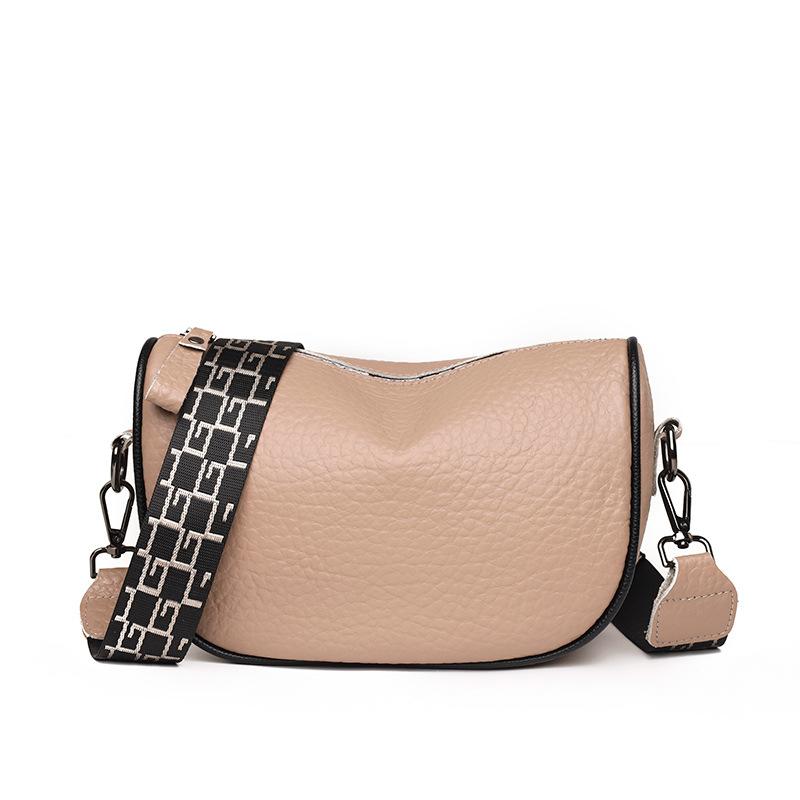 Кожаные женские сумки, модные сумки-пельмени, простые сумки-мессенджеры первого слоя из коровьей кожи