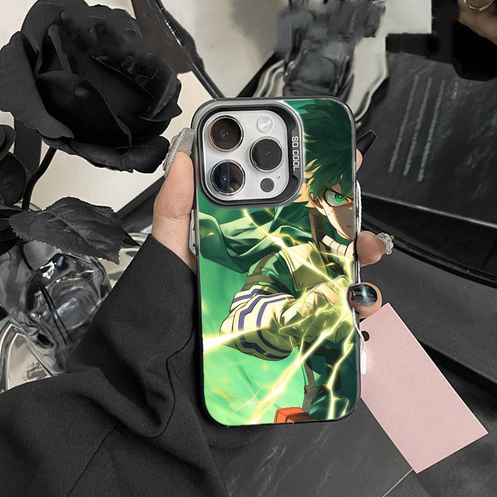 Чехол для телефона Кацуки Бакуго Hero Academia Для iPhone 17, 16, 15, 14, 13, 12 Pro Max Черный Конфетный Матовый Ударопрочный Чехол