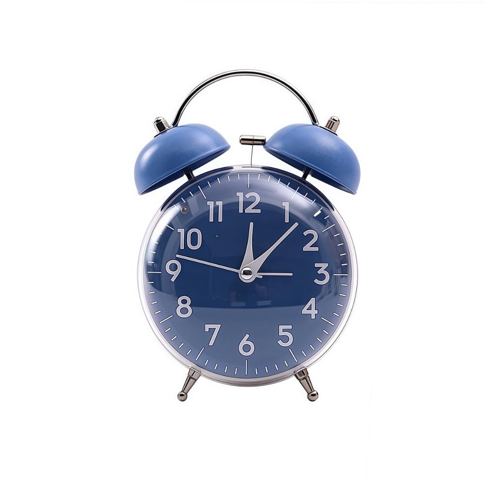 4 Inch Size Desk Alarm Clock Loud Alarm Bedside Wake-up Clock Mechanical Clock  Morning Routine