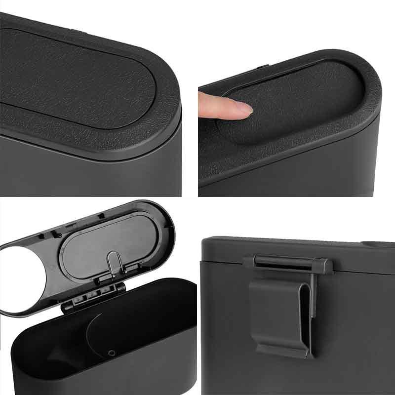 1Pcs Portable Hanging Mini Car Trash Can Wastebasket Trash Can with Lid For BMW 1 3 5 7 Series M3 M5 F01 F20 F10 F13 F16 F34 E84