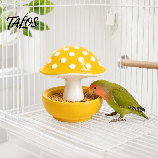 Кормушка для птиц и животных Talos, кормушка для клетки питомца без беспорядка, закрытая миска для еды или воды для мелких животных, волнистого попугайчика, кореллы, хомяка