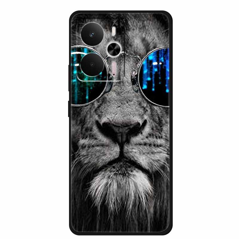 For Realme 14 5G Case Realme14 Coque 6.67" Black Silicone Soft TPU Phone Case For Realme 14 2025 Back Cover Case Shell Funda Cat