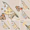 Capybara Press Pen Cartoon Cute Roll Paper Гелевые ручки Student 0.5Mm Быстросохнущая ручка для письма Kawaii Креативные канцелярские принадлежности