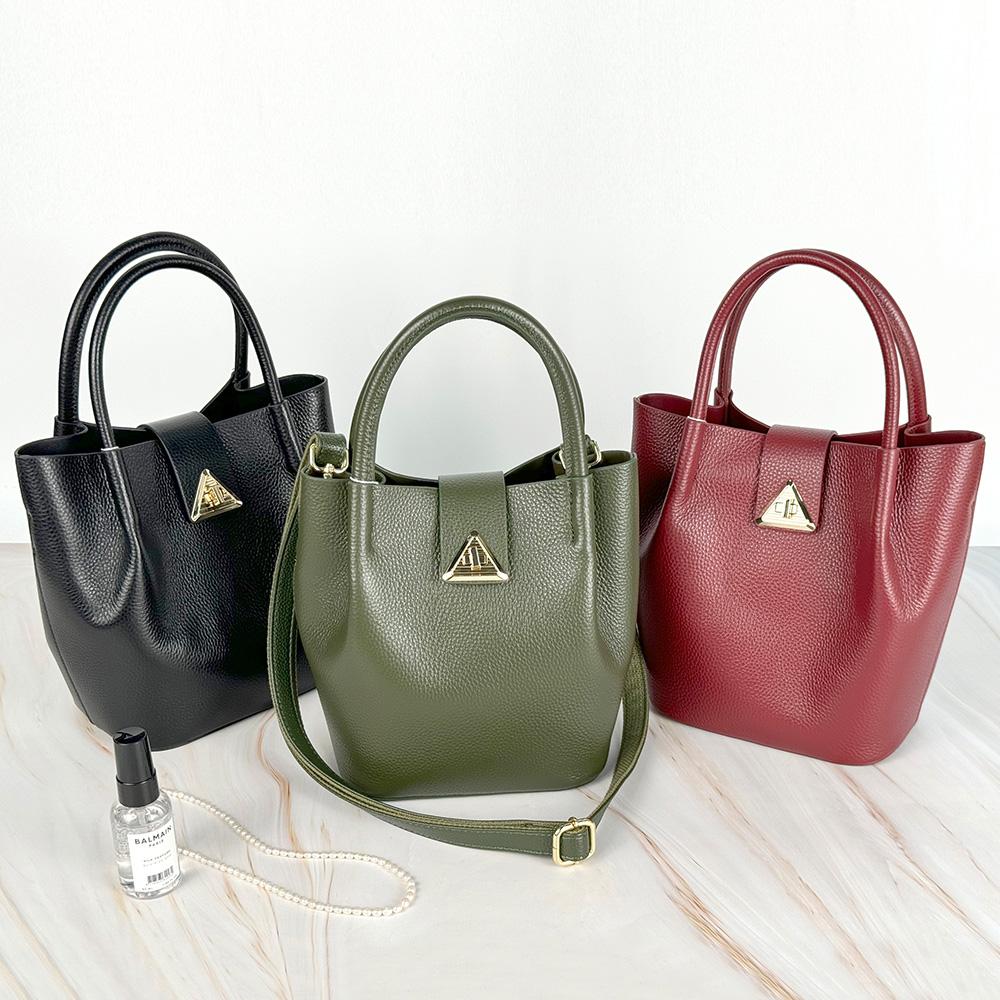 Ophelia CL_OP1194 Leather Tote Crossbody Bag