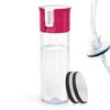 Brita Water Bottle Portable Water Purification Bottle 600ml Pink with 2 Micro Disc Filters Japanese [Genuine Product]