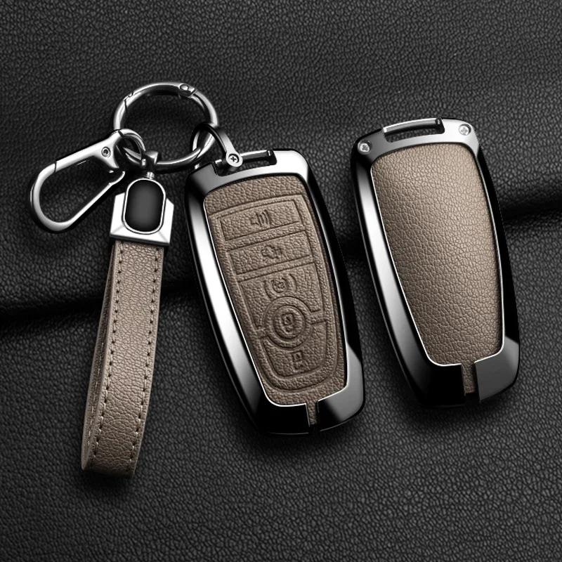 Car Sticker 2026 Hot For Ford New Alloy Style Car Key Case Cover Shell For Ford Maverick Focus Edge Explorer Expedition Everest
