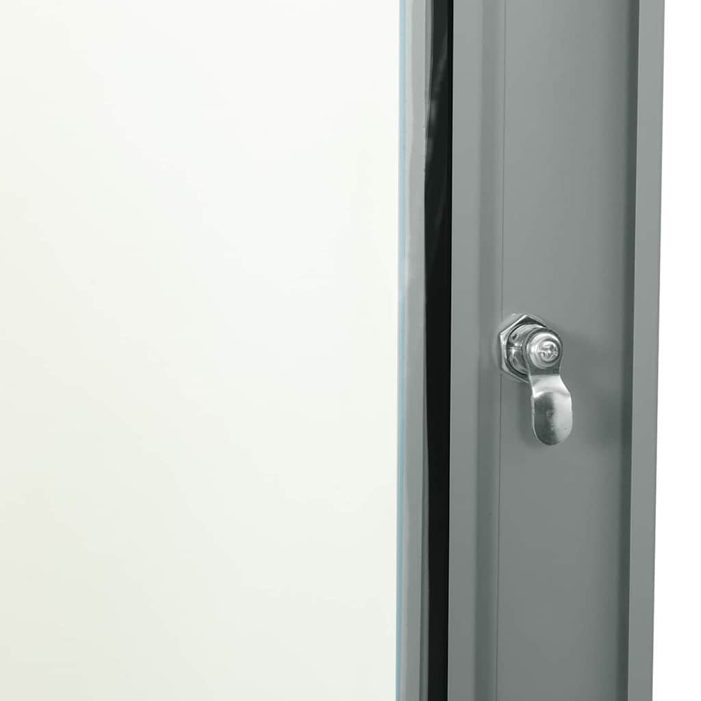 Network Cabinet with Storage Gray 60 x 45 x 28 cm Steel