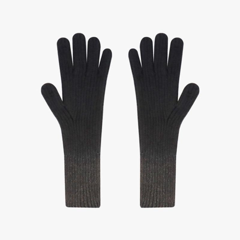 РОЗОВЫЕ ПЕРЧАТКИ С ГРАДИЕНТОМ АНАНАСА_ЧЕРНЫЕ