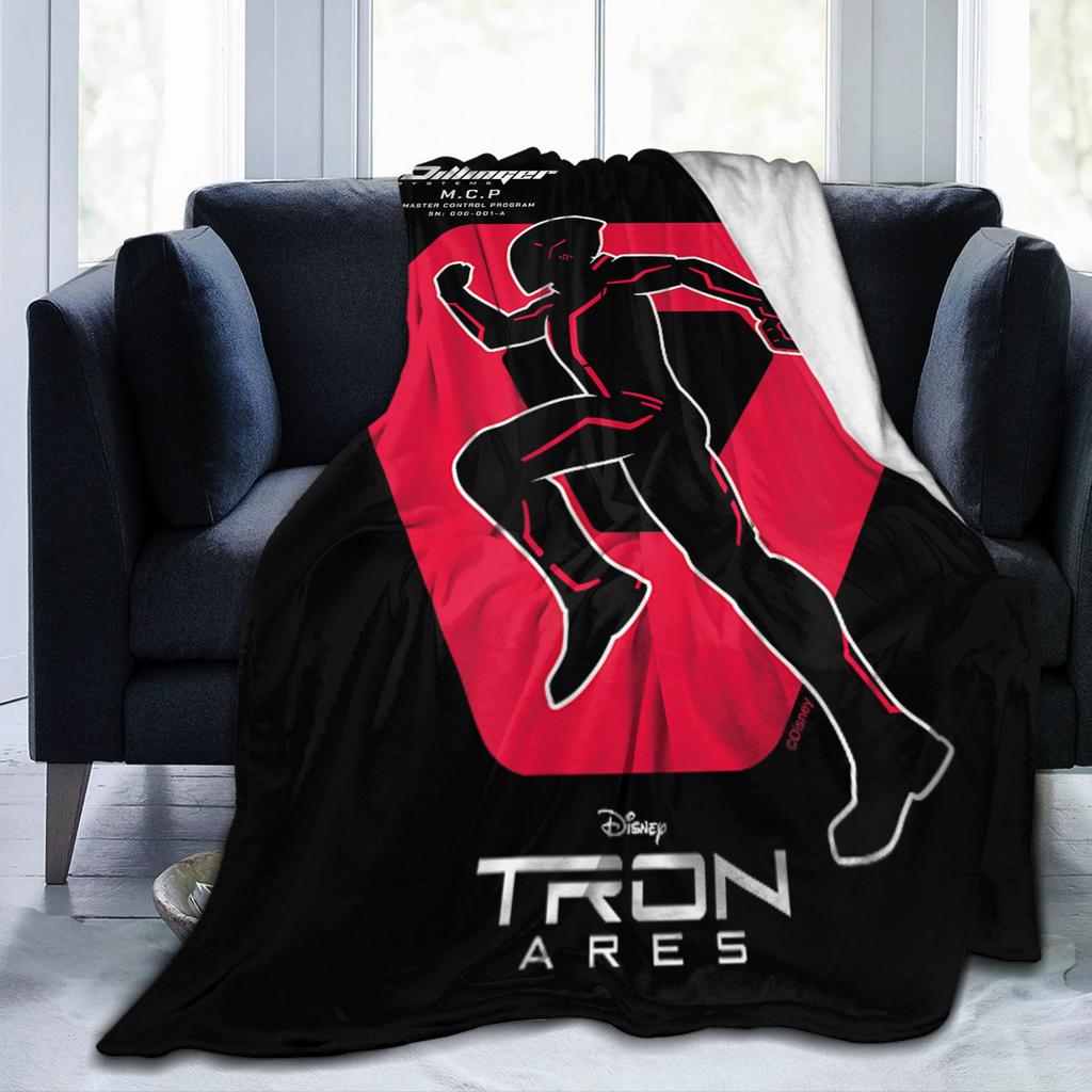 TRON Ares Dillinger Systems Фланелевый плед-дорожка Диск Идентичности Модные пледы для дома 150*125см Легкий