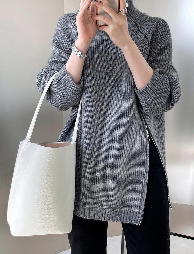 Водолазка свитер пальто осень и зима свободный вязаный свитер