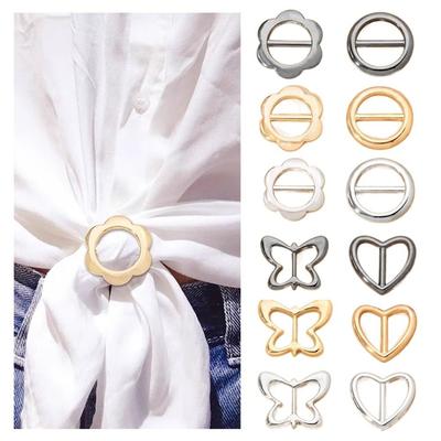 Round Waist Adjustment Fixed Snap Butterfly Heart Clothing Corner Knotted Buckles Jewelry Girls