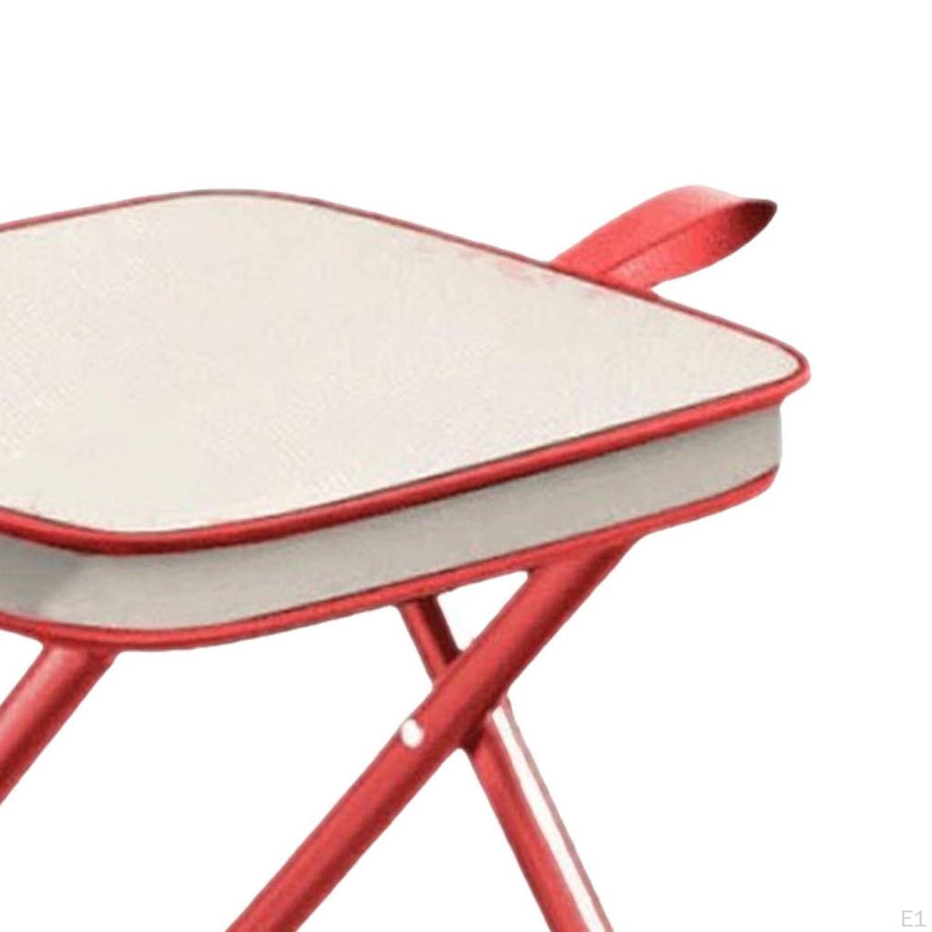 Кемпинговый табурет для рыбалки, каркас из углеродистой стали, небольшой складной стул, портативный для пикника