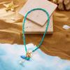 Charm Ocean Starfish OT Buckle Pendant Necklace for Women Handmade Rice Beads Ceramic Fish Choker Necklace Girls Party Jewelry