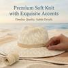 Breathable Foldable Sun Hat UV Protection Wide Brim Women Beach Hat Lightweight Soft Packable Knit Fedora Hat Summer Season