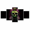 5Pcs Gothic Skull Crow Bird Decor Canvas Picture Wall Art Pictures No Framed Paintings HD Print Home Decor 5 Panel Room Decor