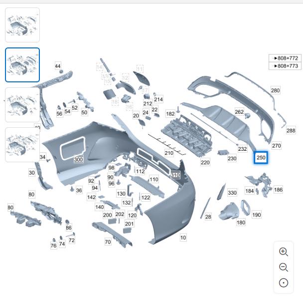 Matte Rear Bumper Lower Skirt Trim for Mercedes-Benz W205 C200