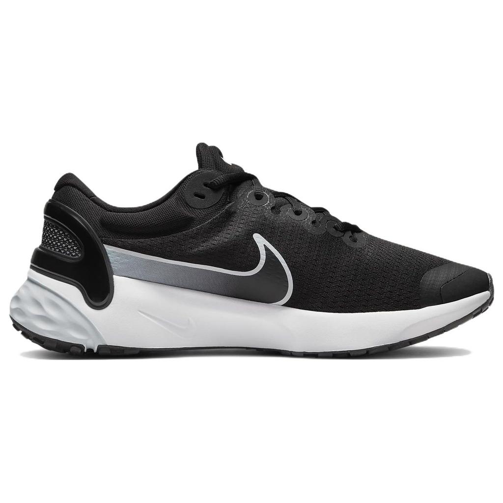 Nike Renew Run 3 Comfortable Fabric Shock Absorption Non-Slip Wear-Resistant Low-Top Casual Running Shoes Men Sneaker Black DC9413-001
