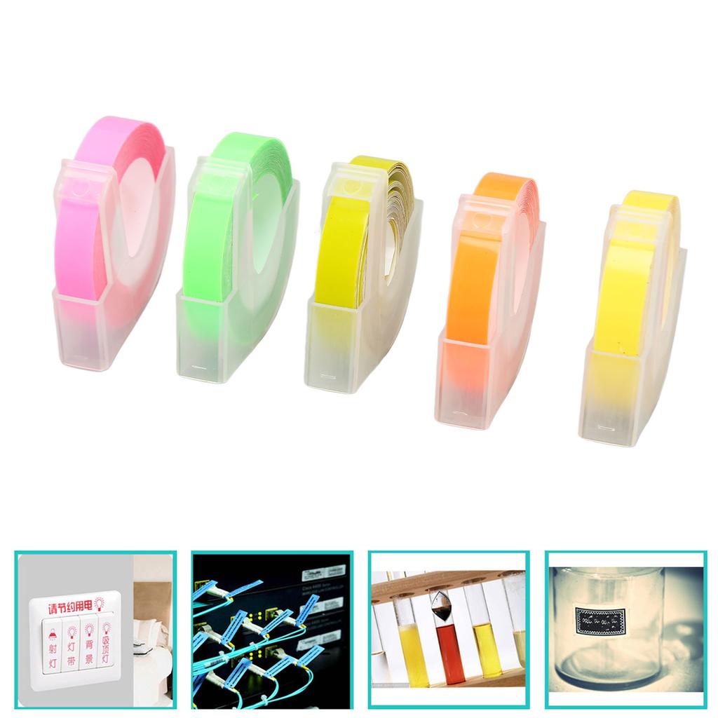 5 шт. 3D тисненые этикетки ленты самоклеящиеся тисненые этикетки для 12813 12814 1610 1540 153