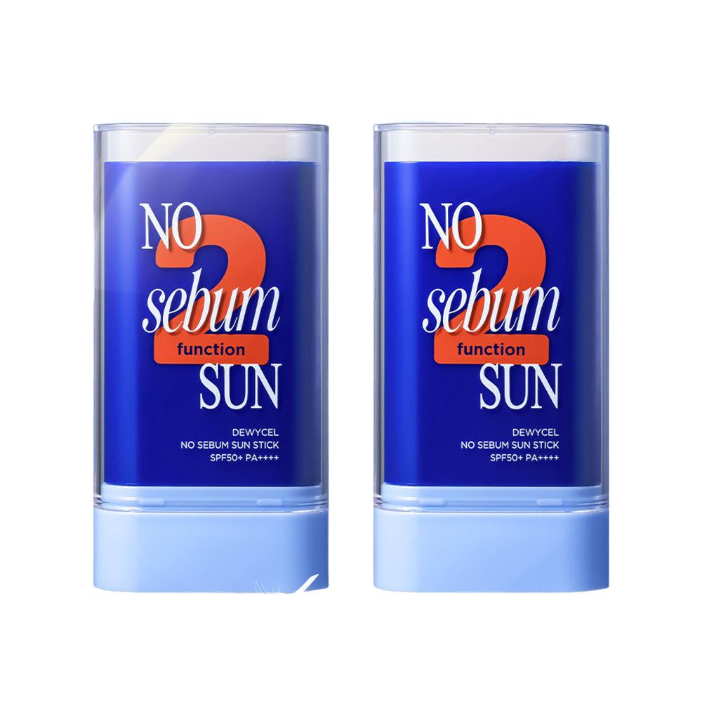 DEWYCEL Солнцезащитный стик No Sebum Двойной набор 18 г + 18 г SPF 50+ PA++++ Легкое матовое покрытие Контроль жирности Портативная защита от солнца Размывающий праймер
